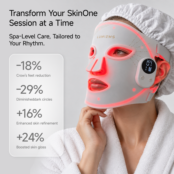 LUMIEMS Wireless Red Light Therapy Face Mask