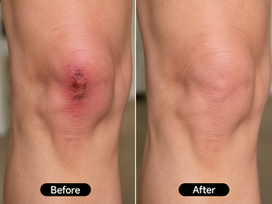 Accelerated skin surface repair and enhanced natural radiant glow.