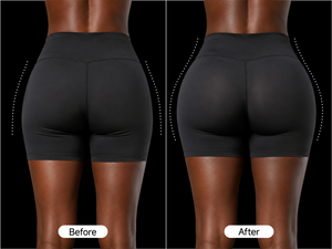 noticed a lifted look and smoother hip lines in 2-3 weeks.